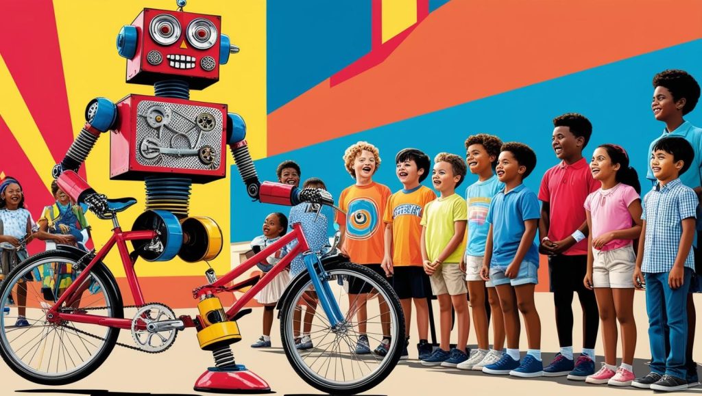 Okul Öncesi Çocuklar İçin Bisiklet Parçalarından Robot Yapımı